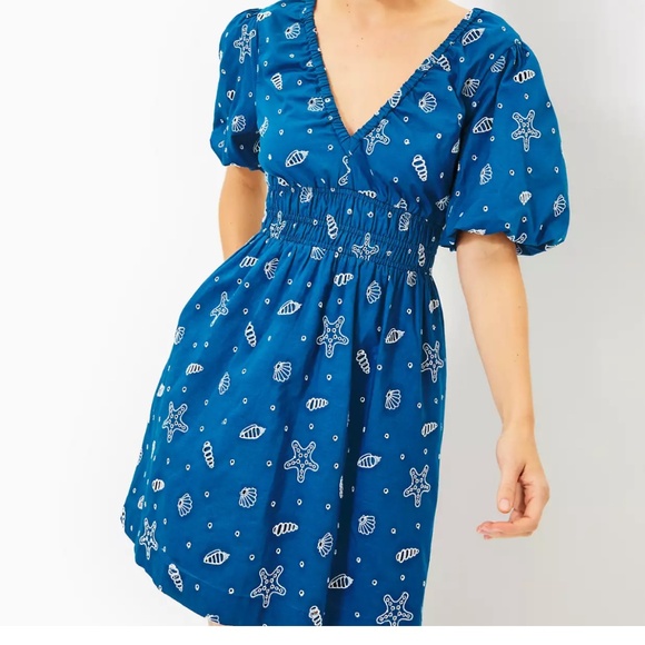 Lilly Pulitzer Kilynn Short Sleeve Eyelet Dress NWT - Picture 1 of 4